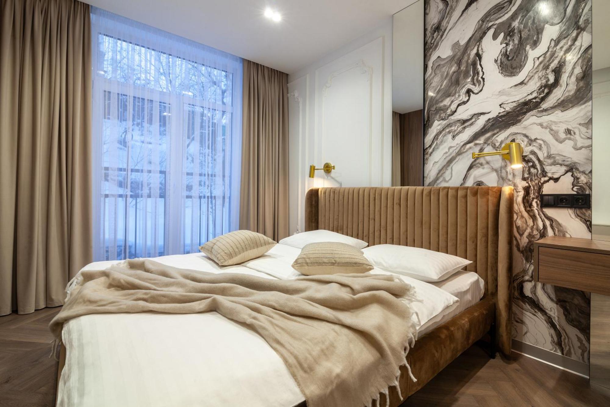 Apartment Shevchenko St.,New Building Лвив Екстериор снимка